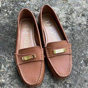 Calvin Klein brown loafer shoes